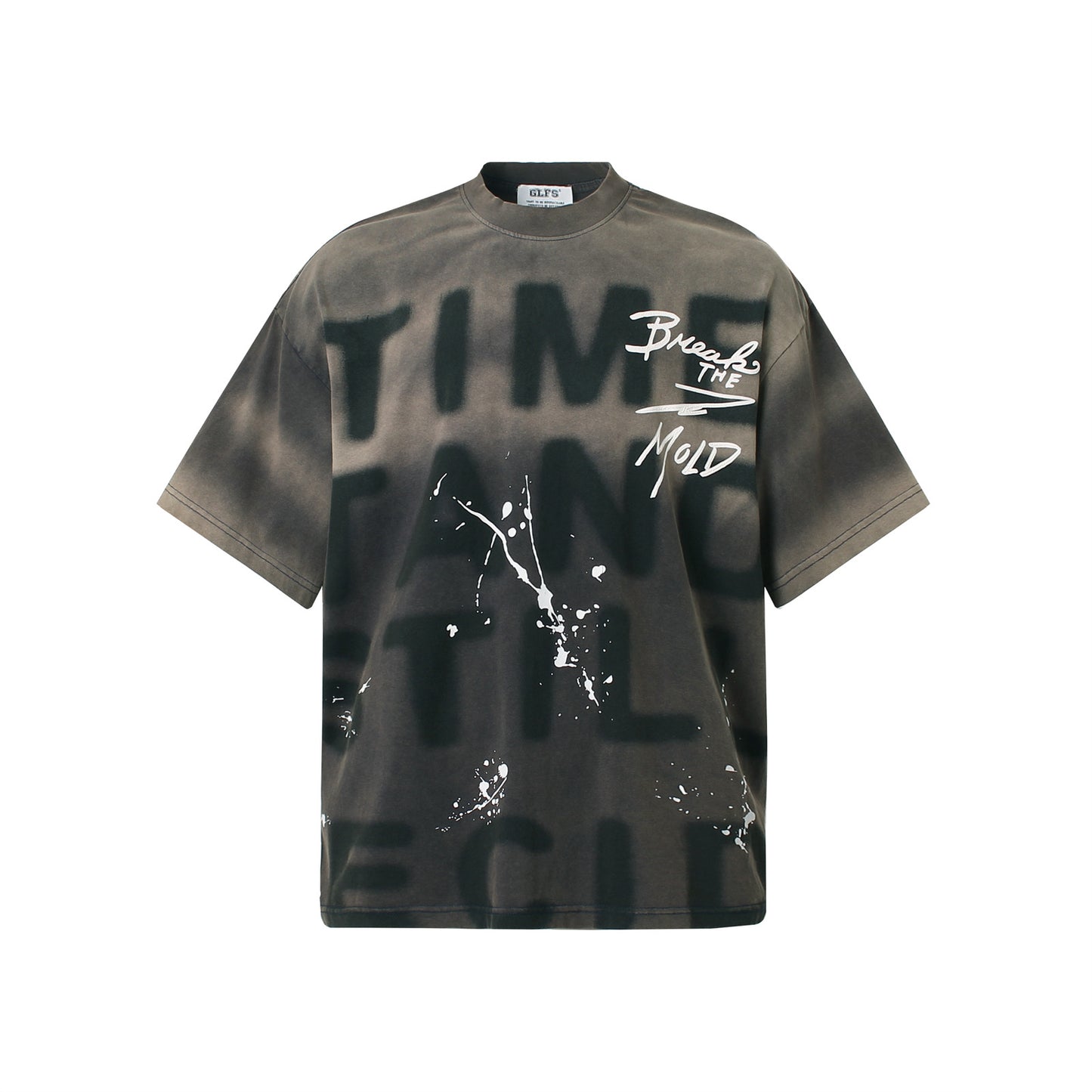 Vintage tarz t shirt gradual change print short sleeve t-shirt summer casual top