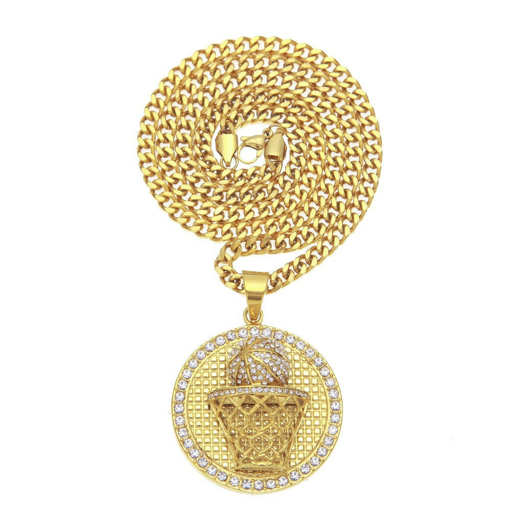 Jewelry Hip Hop Necklace Boxing Gloves Helmet Jersey Axe Hammer Pendant Necklace