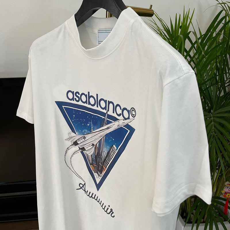 East Coast Shirts Summer Casual Crew Neck Short Sleeve Men's T-Shirt Top