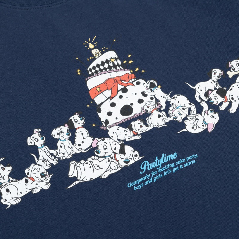 US drip outfits Summer Vintage Spotted Doggy Alphabet Casual Loose Short Sleeve T-Shirts