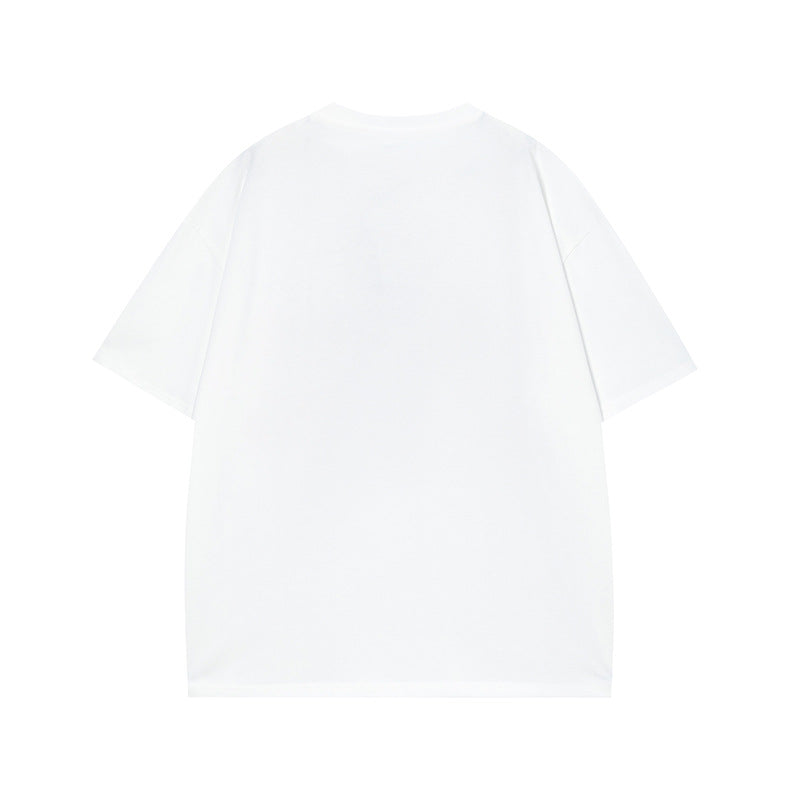 Vintage Tišö Rt Star Print Short Sleeve T-Shirt Summer Sleeve Top