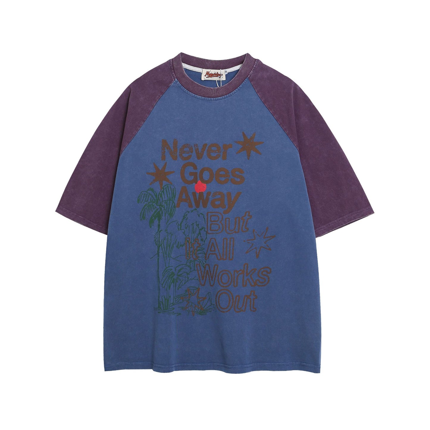 Hustle vintage summer vintage washed old t-shirt