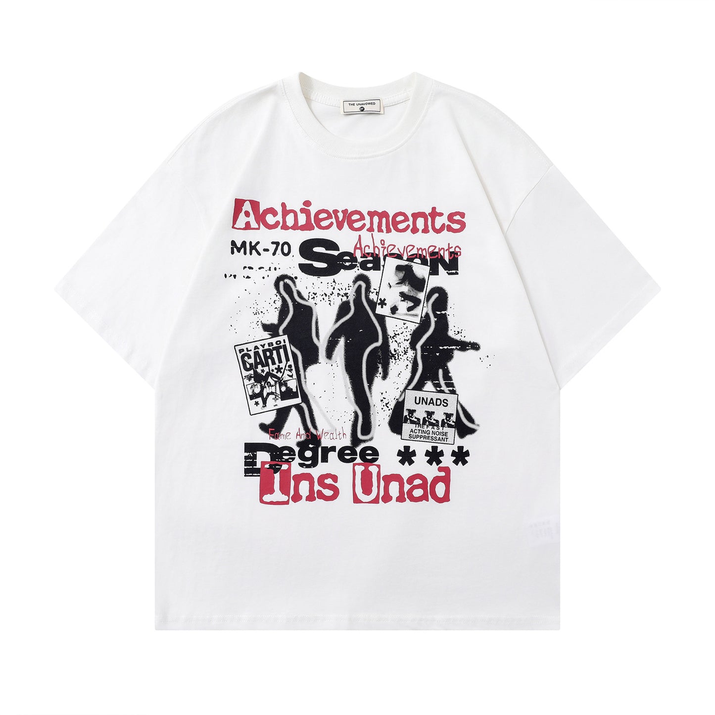 Vintage tarz t shirt hip hop portrait print short sleeve t-shirt