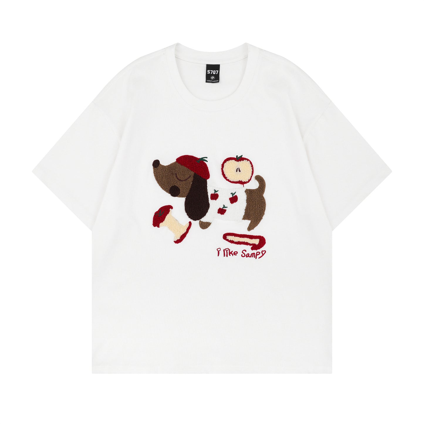 Distorted vintage short sleeve t-shirt summer oversize