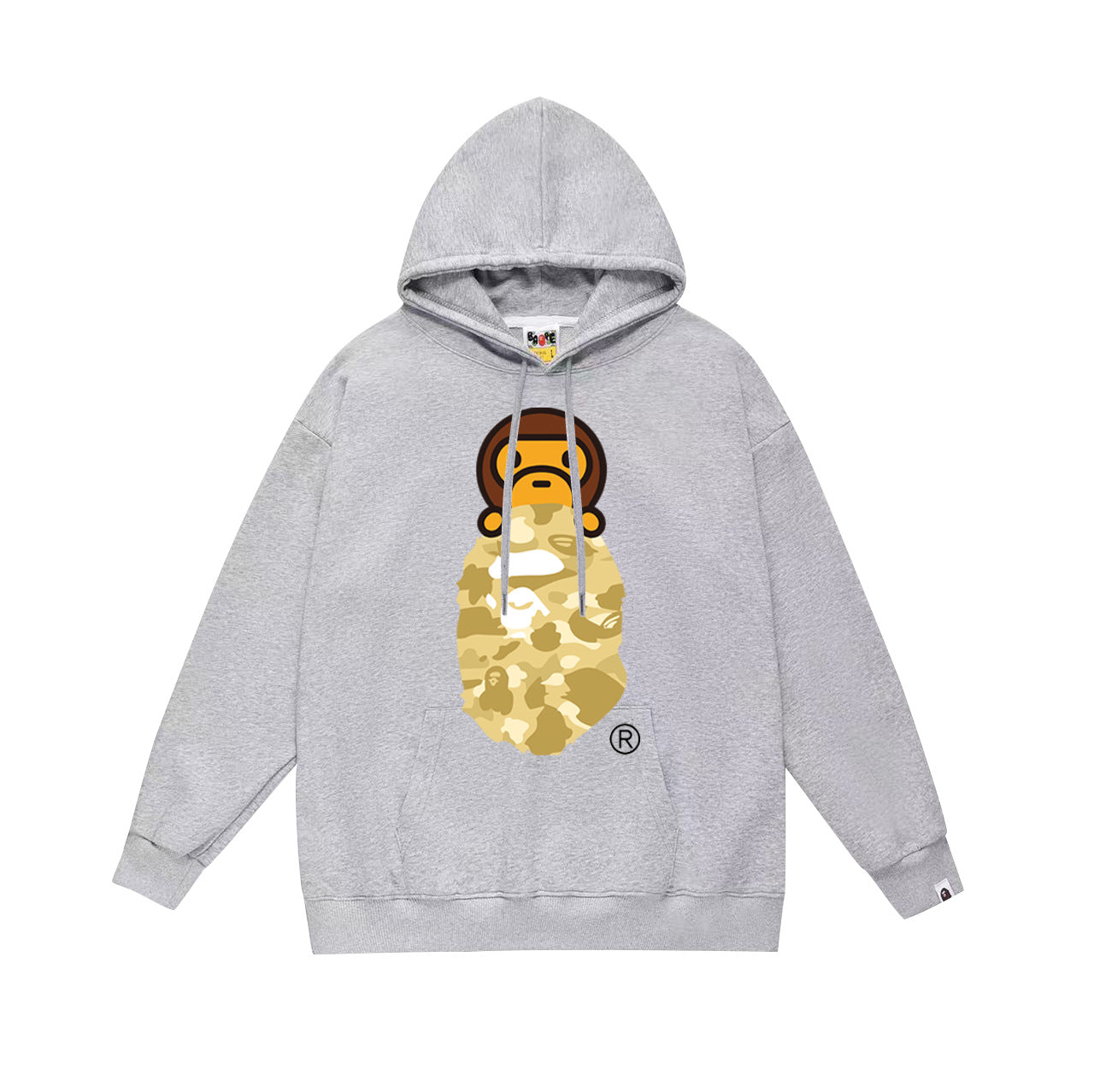 Ape Hoodie Autumn/Winter Letter Print Loose Hoodie Pullover Ape Sweater