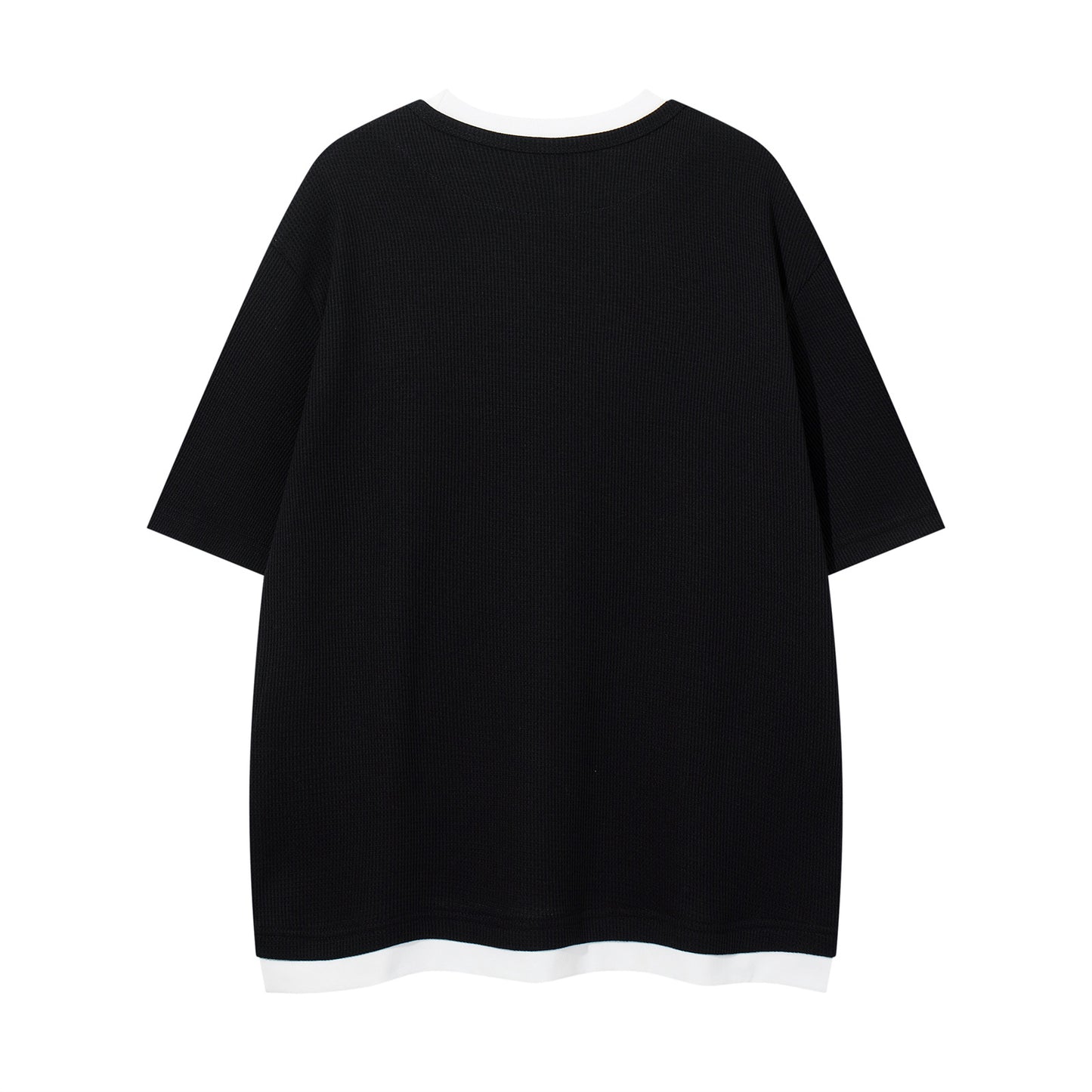 Distorted vintage alphabet print short-sleeved t-shirt summer loose casual top