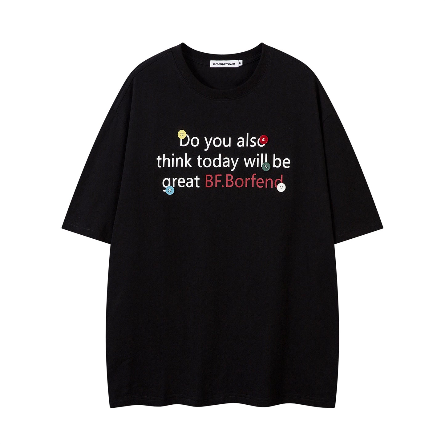 Distorted vintage alphabet print short-sleeved t-shirt summer loose top
