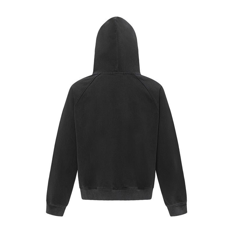 Streetwear Hoodie Vintage Make Old Alphabet Print Hooded Sweater Hip Hop Oversize