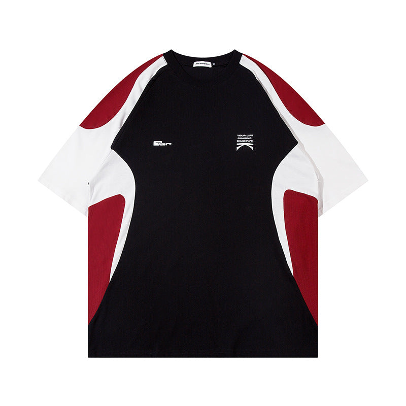 Racing oversized t shirt cleanfit racing short sleeve t-shirt