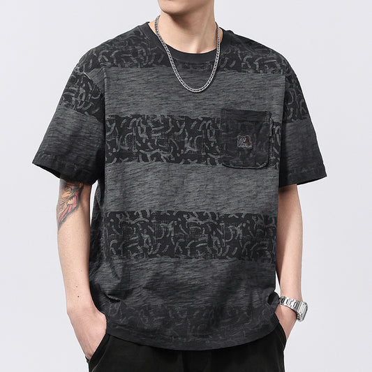 Mens T-shirts Short Sleeves Summer Loose