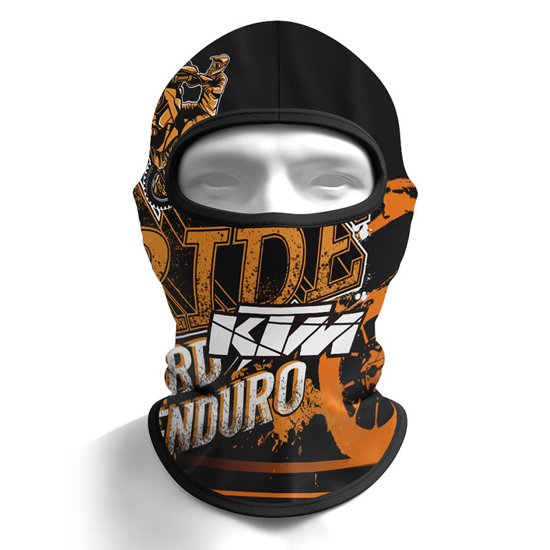 Cycling Windproof Hood Sunscreen Windproof Ice Silk Fabric Full Face Protection