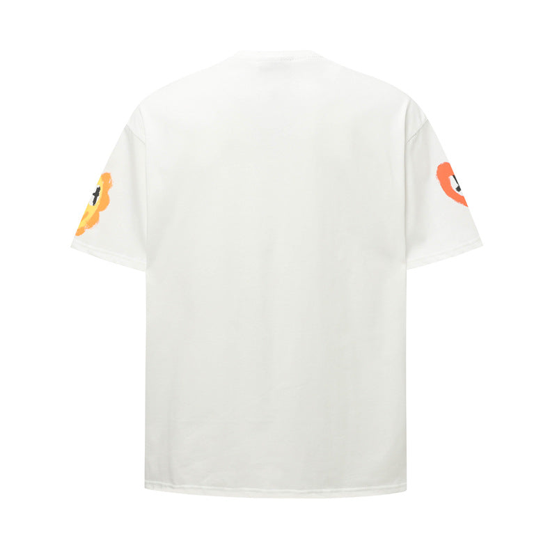Hip Hop Shirts For Boys Vintage Graffiti Alphabet Fun Pattern Short Sleeve T-Shirt