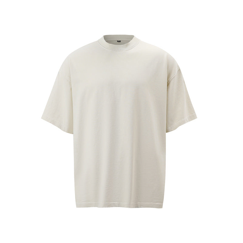 Stone Wash T shirt Old Wash T-shirt Short Sleeve Loose oversize