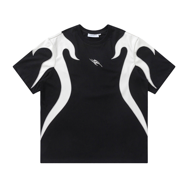 T shirt vintage usa summer embroidery short sleeve t-shirt