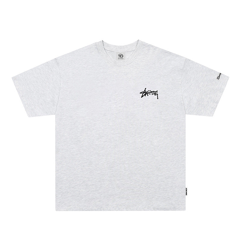Vintage Tišö Rt Vintage Letter Print Short Sleeve T-Shirt Loose Top
