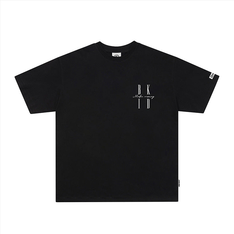 Ropa Vintage Hombre Alphabet Print Short Sleeve T-Shirt