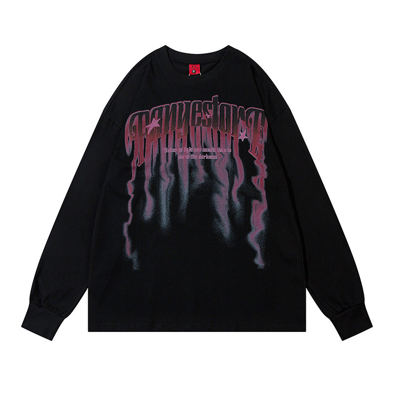Marcas De Streetwear Star Long Sleeve T-Shirt Loose Casual Top