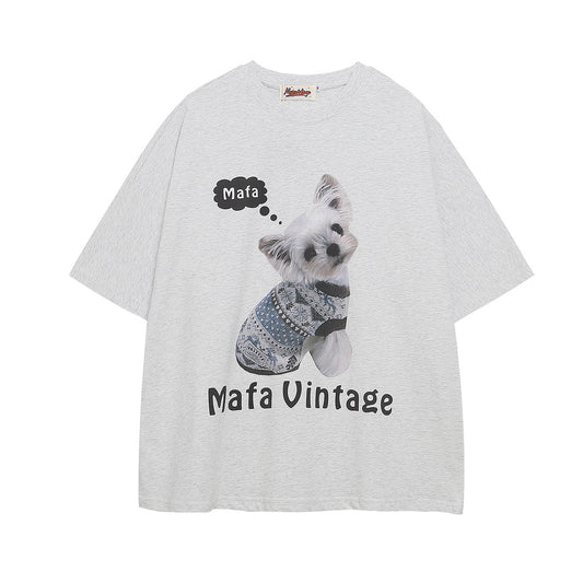 Ye T Shirt Summer Vintage T-Shirt Loose Short Sleeve tee