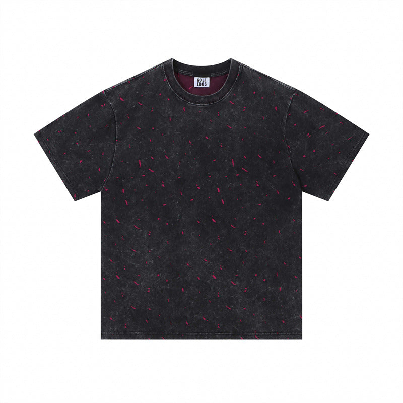 US drip outfits Summer Vintage Casual Loose Short Sleeve T-Shirts