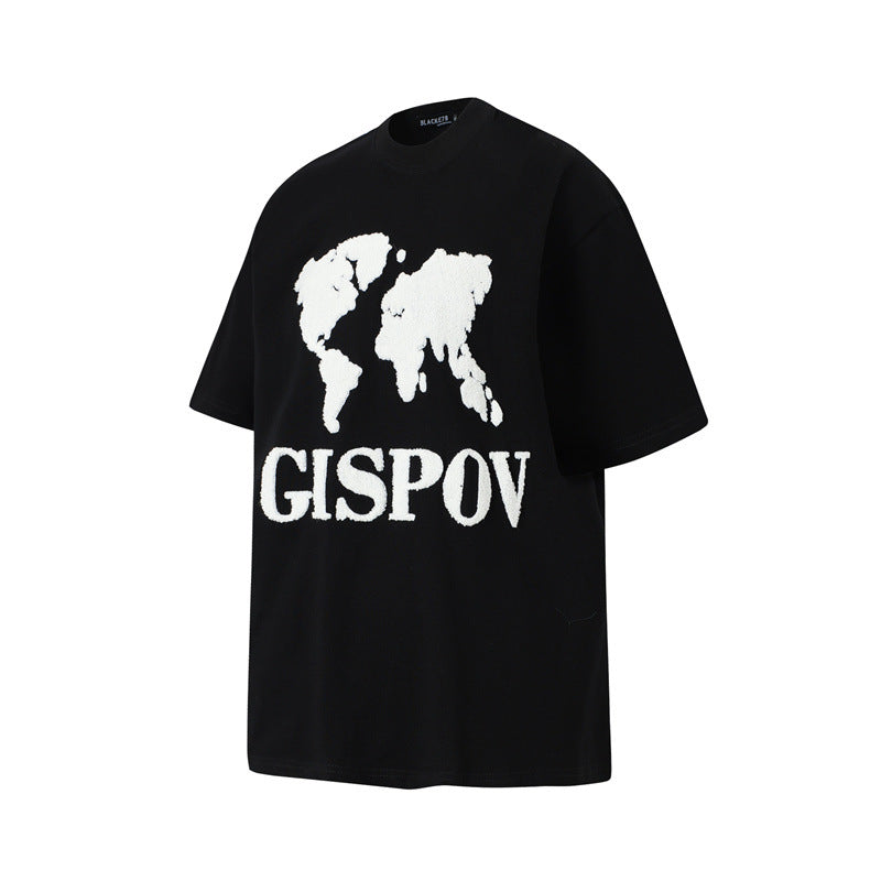 Casual Street Wear Short Sleeve T-Shirt Crew Neck Loose