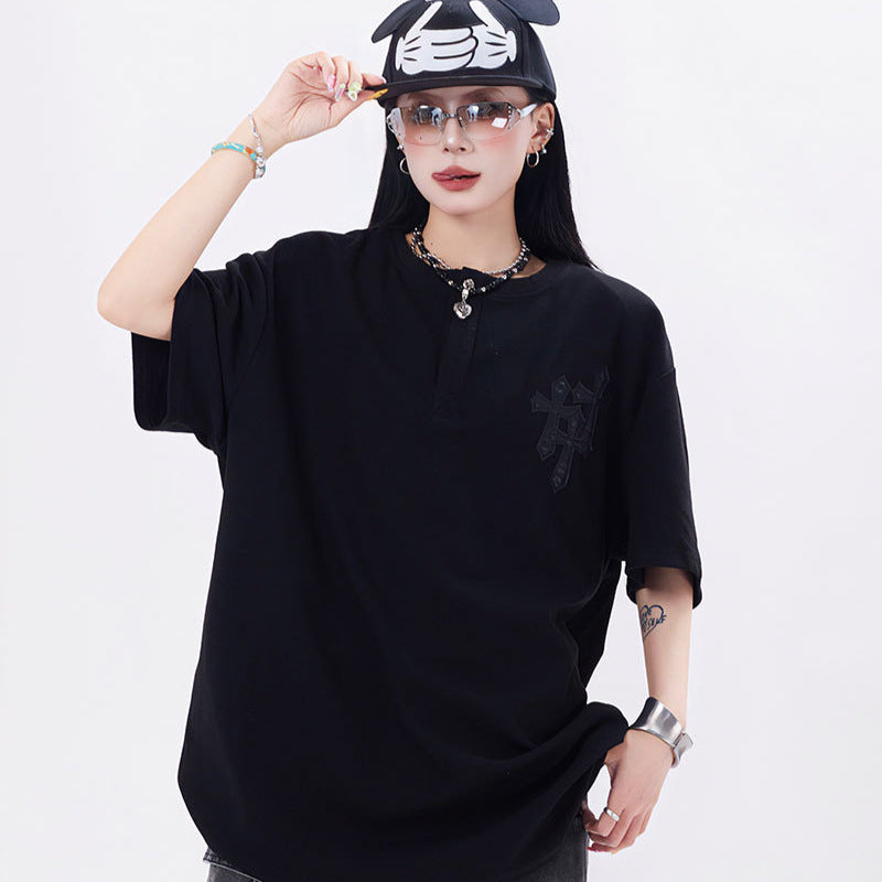 Hip Hop Clothes New York Short Sleeve T-Shirt Loose Cleanfit Top