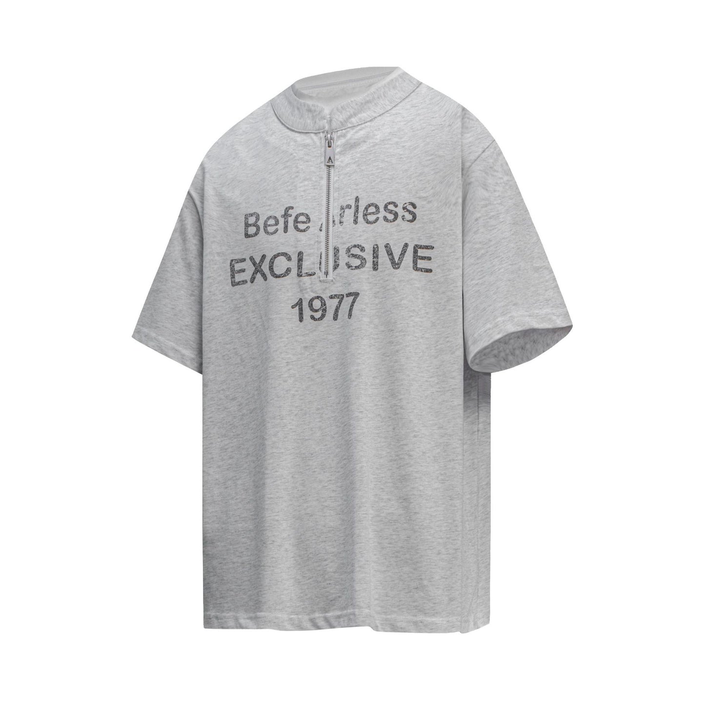 Unisex T-shirts Summer Fake Two-Letter Men's Loose Short Sleeve T-Shirt