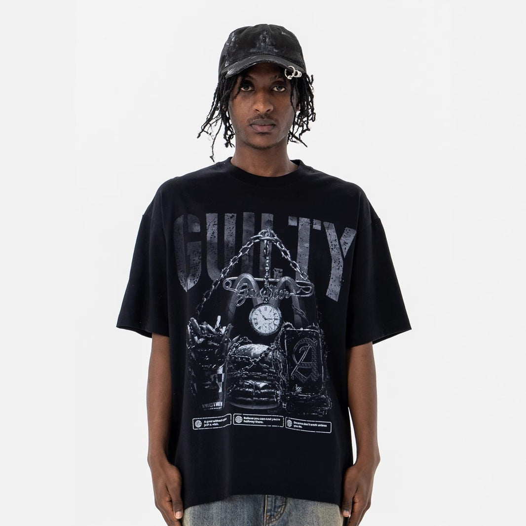 Vintage 90s Hip Hop Clothing Vintage Summer Short Sleeve T-Shirt