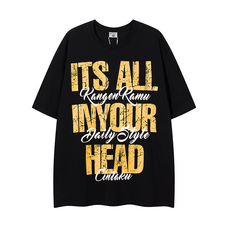 Nyc T Shirt Vintage Short Sleeve T-Shirt Summer Oversize Casual Top