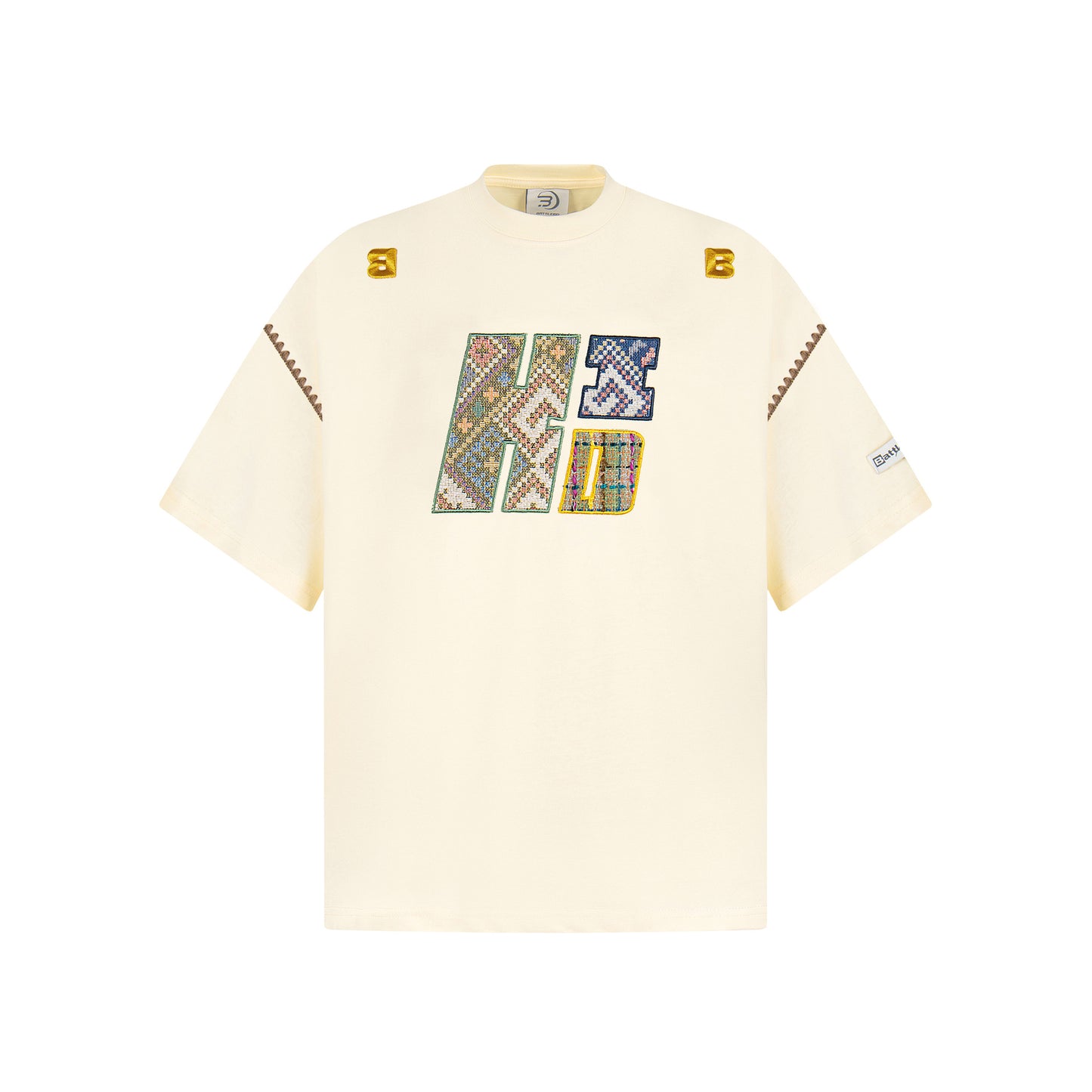 New York Hip Hop Style Embroidered Printed Short Sleeve T-Shirt Summer Loose Casual Top