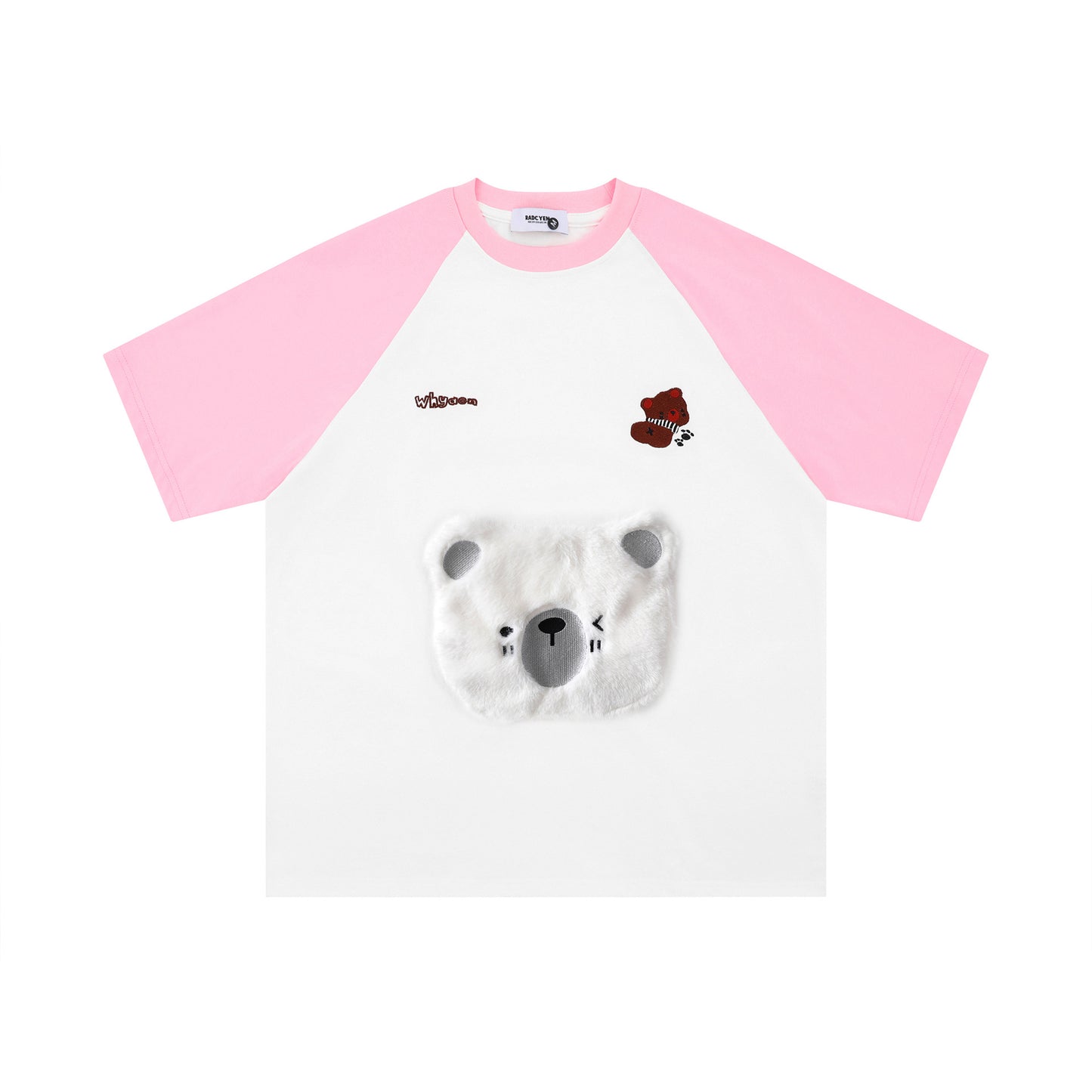 Camisetas Streetwear Summer Vintage Bear Print Casual Loose Short Sleeve T-Shirt