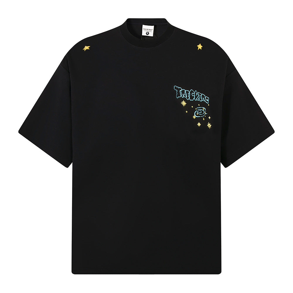 Nostalgia T Shirts Spring Summer Vintage Hip Hop Alphabet Print Casual Loose Crew Neck Short Sleeves