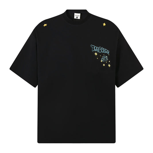 Nostalgia T Shirts Spring Summer Vintage Hip Hop Alphabet Print Casual Loose Crew Neck Short Sleeves
