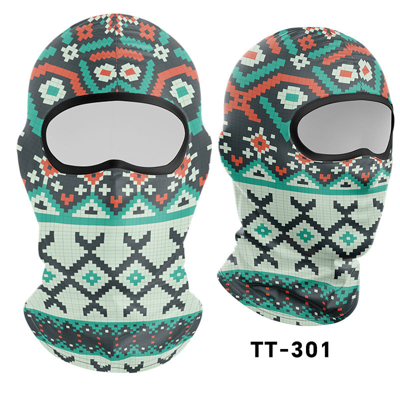 Cycling Windproof Hood Sunscreen Mask Scarf Integrated Lining