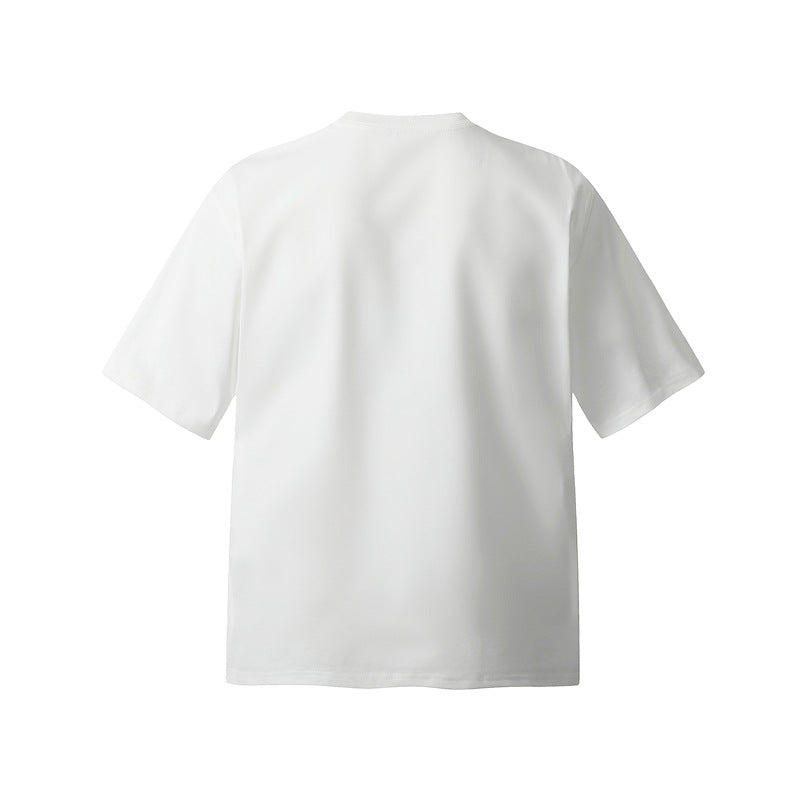 Camisas Retros Casual Loose Sports Men's and Women's Crew Neck T-Shirt