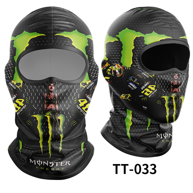 Cycling Windproof Hood Ice Silk Full Face Sunscreen