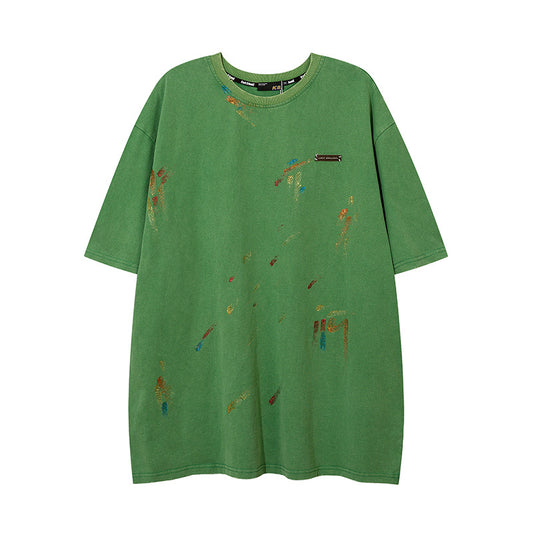 Hip Hop Clothes New York Graffiti Oversize Short Sleeve T-Shirt