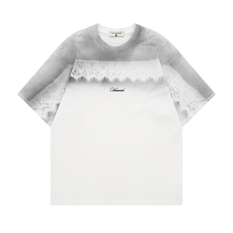 US drip outfits Summer Vintage Casual Loose Short Sleeve T-Shirts