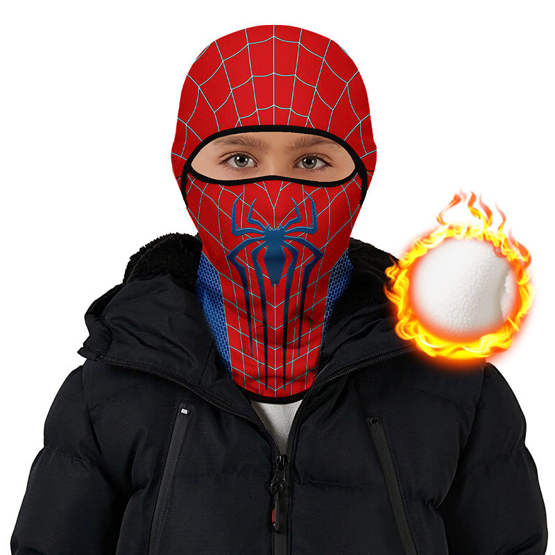 Cycling Windproof Hood Autumn and Winter Children's Fleece Warm Windproof Cold