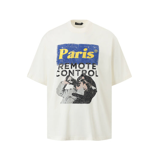 Hip Hop Shirts For Boys Vintage Short Sleeve Loose T-Shirt Top