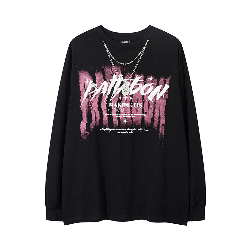 Marcas De Streetwear Loose Long Sleeve T-Shirt