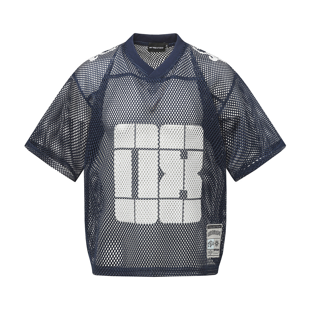 Remeras rock nacional summer short-sleeved hiphop mesh hollowed-out sports T-shirt