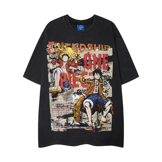 Nyc 1990 Shirt Retro Hip Hop Alphabet Short Sleeve T-Shirt