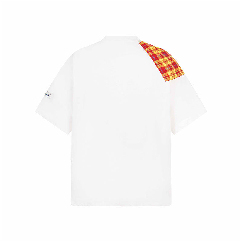 US drip outfits summer vintage bow casual loose short sleeve T-Shirts