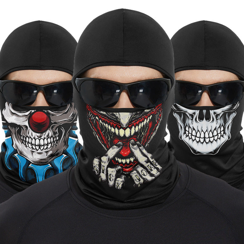 Cycling Windproof Hood Breathable Sunscreen Men's and Women's Ice Silk Fabric