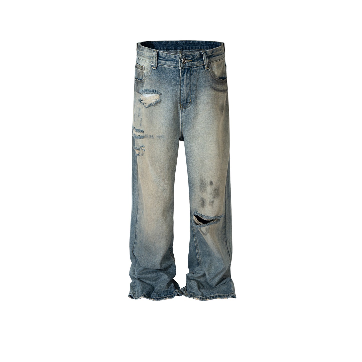 Rock Revival Jeans Straight Pants Ripped Jeans
