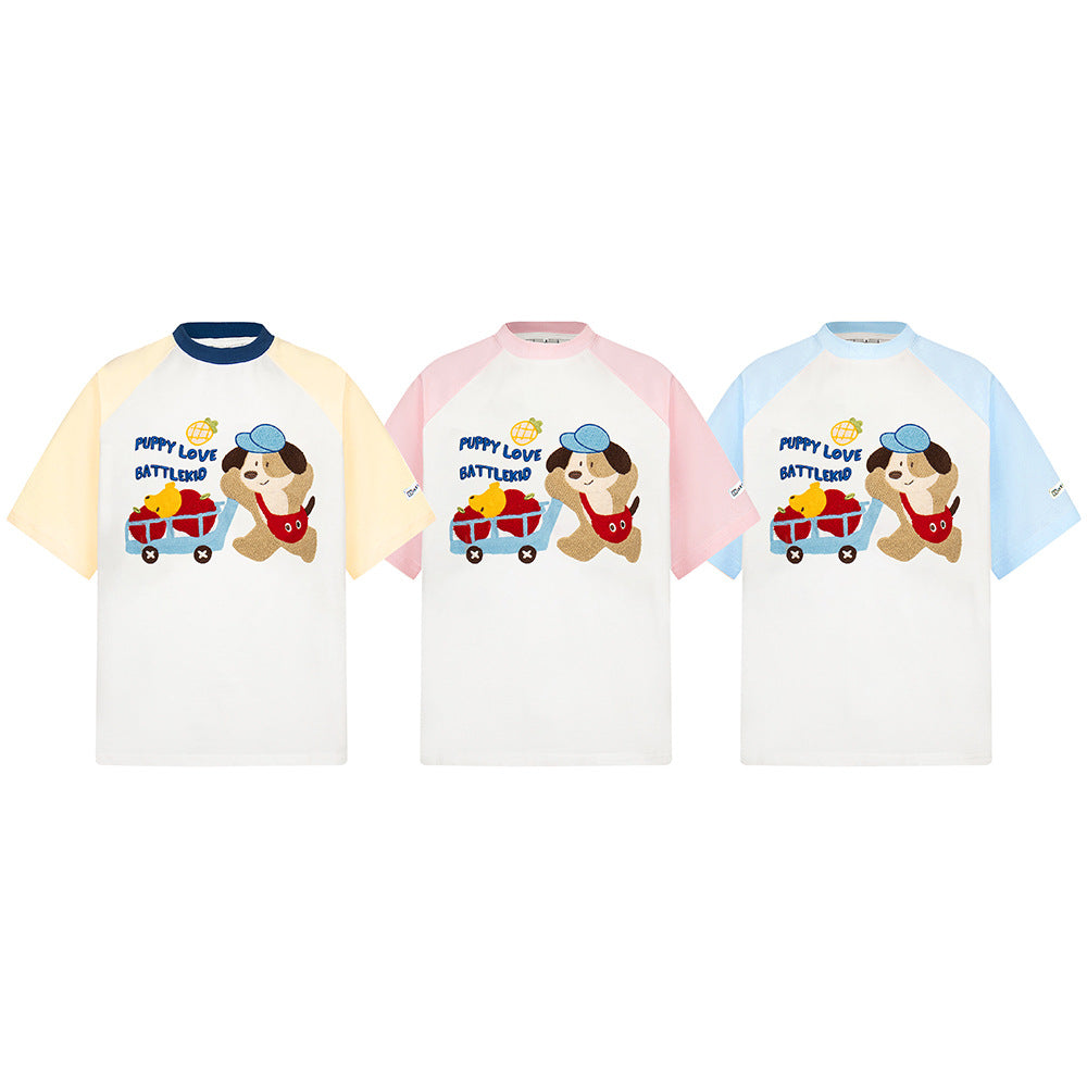 Hip hop shirt retro cartoon bear short sleeve t-shirt
