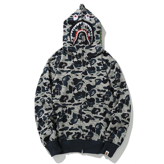Ape Hoodie Shark Cookies Camo Cardigan Zip Hooded Sweater Hoodie Jacket
