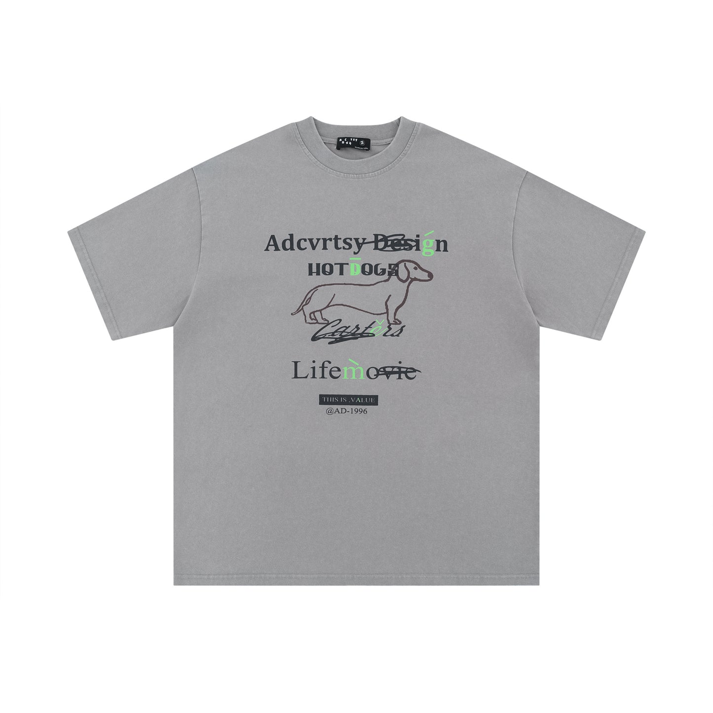 US drip outfits Summer Vintage Alphabet Print Casual Loose Short Sleeve T-Shirts