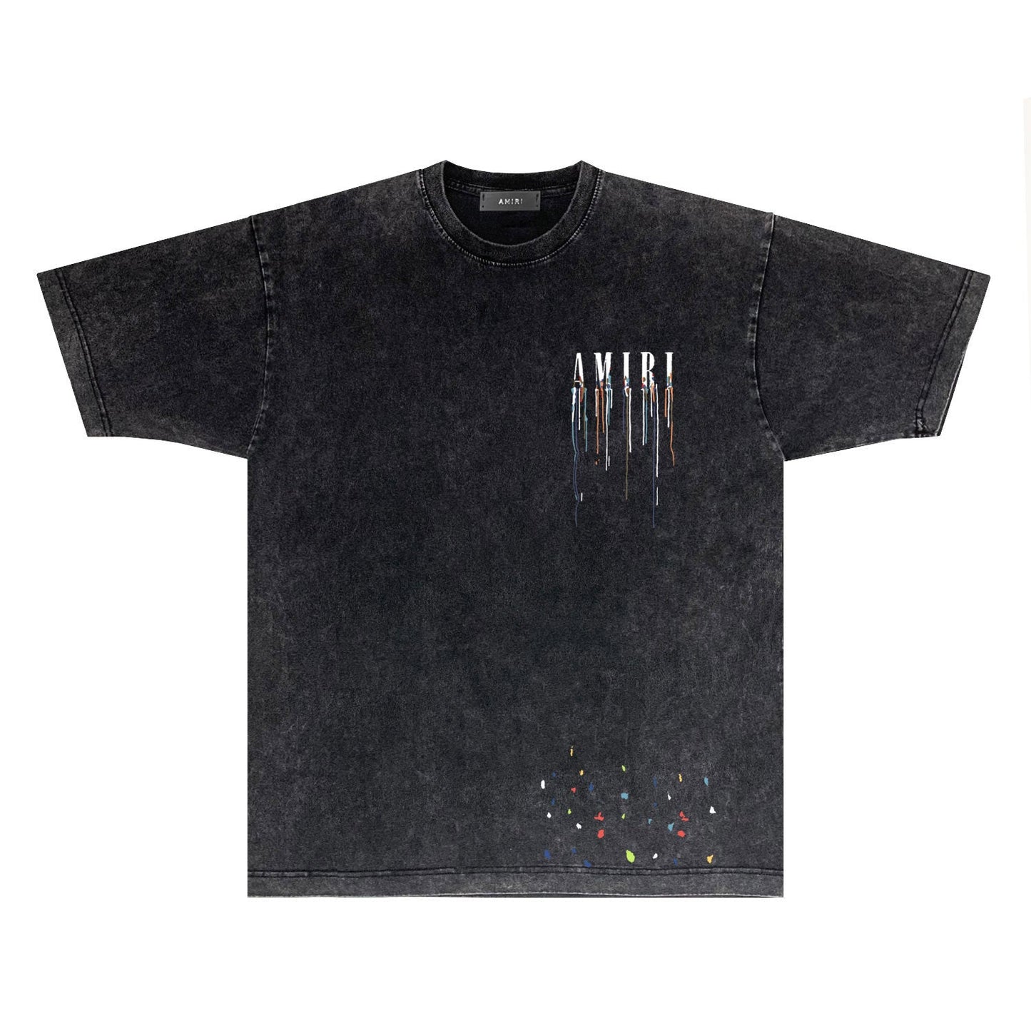 Amiri T-shirt Washed and Worn Retro Short Sleeve T-shirt
