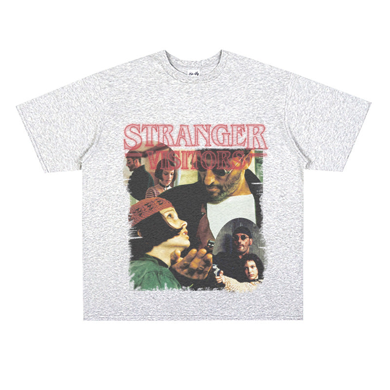Film Star T Shirt Movie This Killer Is Not Too Cold Trendy Pure Cotton Short Sleeve Loose T-shirt Men and Women